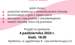 Grupa Wsparcia dla kobiet z terenu powiatu myślenickiego chorujących na raka piersi oraz ich bliskich
