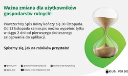 Skrócony czas na wypełnienie samospisu od pierwszego logowania