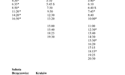 Kursowanie busów na linii Brzączowice - Zakliczyn-Kraków od 1 marca 2023r.