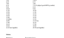 Kursowanie busów na linii Myślenice - Świątniki Górne od 1 września 2021r.