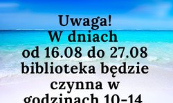 Godziny pracy biblioteki