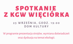Spotkanie z KGW Więciórka