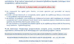 Wiosenna akcja szczepienia lisów wolno żyjących przeciwko wściekliźnie