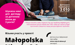 ЧЕТВЕРТИЙ НАБІР ДО ПРОЄКТУ "MAŁOPOLSKA NIANIA 2.0"