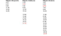 Kursowanie busów na linii Brzączowice - Zakliczyn-Kraków od 1 września 2021r.