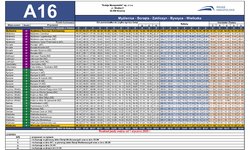 Rozkład jazdy linii A16 ważny od 01.01.2025 r.
