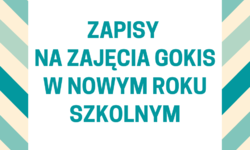 Zapisy na zajęcia w nowym roku szkolnym