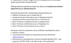 Zmiana w obsłudze klientów w Inspektoracie Kraków-Podgórze