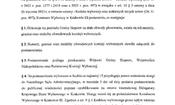 Zmiana w podziale Gminy Siepraw na stałe obwody głosowania